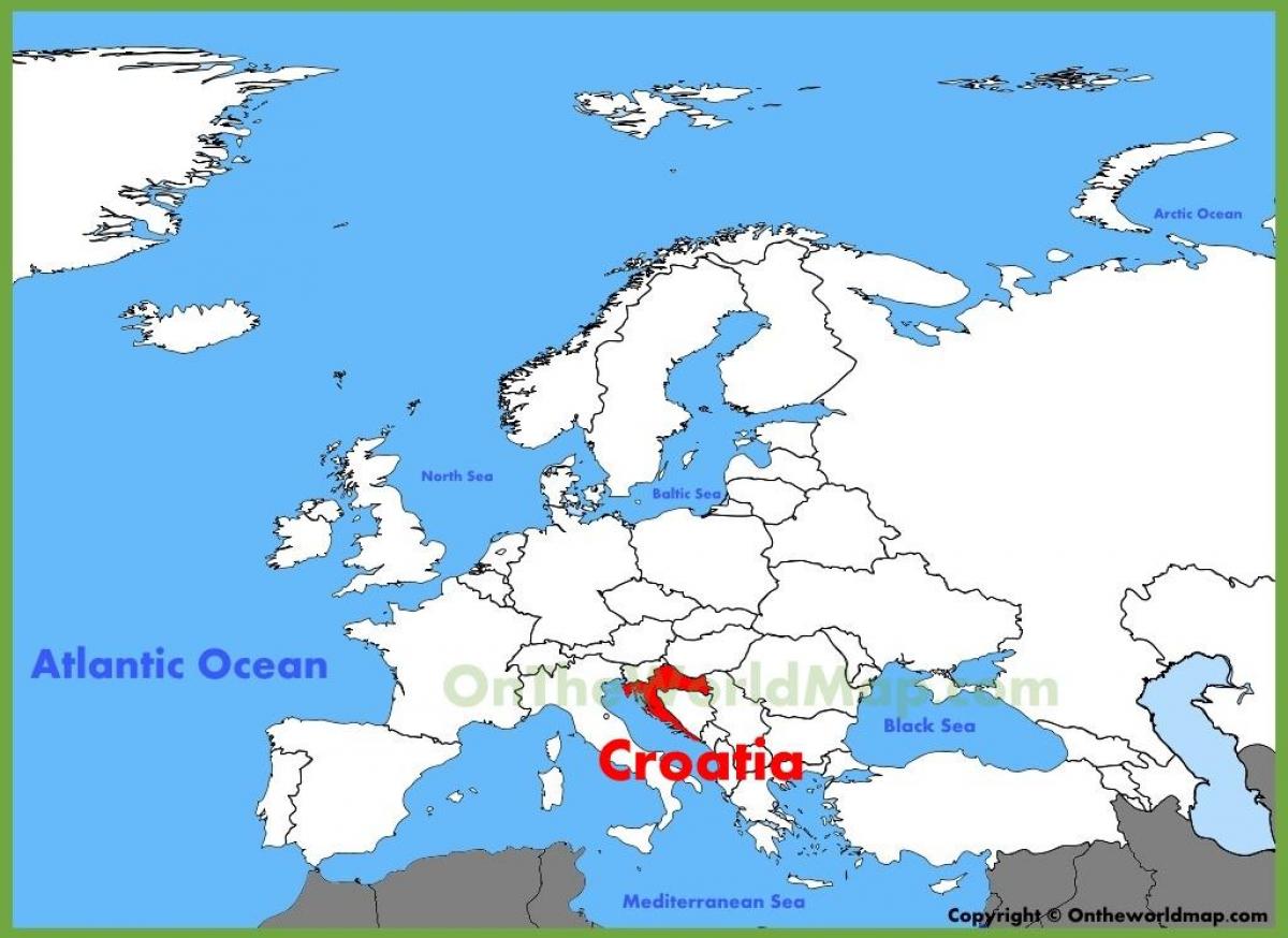 kroasia lokasi pada peta dunia