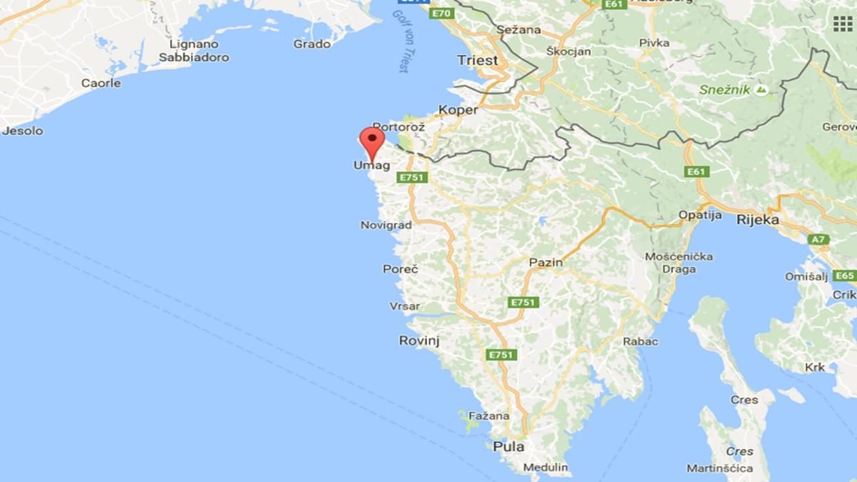 peta dari umag kroasia