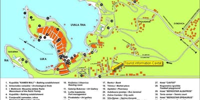 Peta dari cavtat, kroasia 