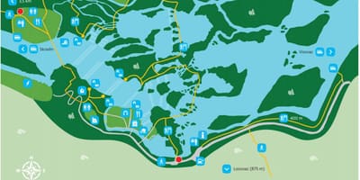 Taman nasional Krka kroasia peta