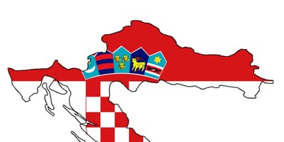 Kroasia peta bendera