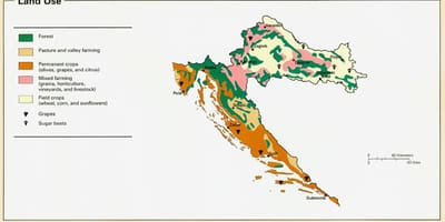 Peta dari kroasia iklim