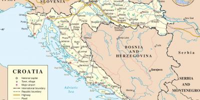 Mengemudi peta kroasia