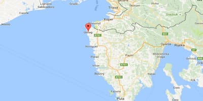 Peta dari umag kroasia